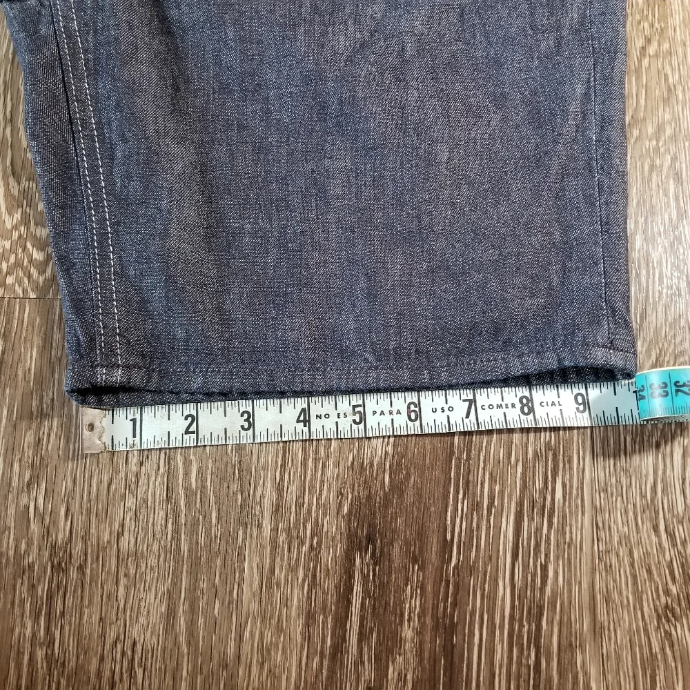 Gap Blue Denim Minimalist Pleated Drawstring Jean Jhort Shorts NWT Size Small